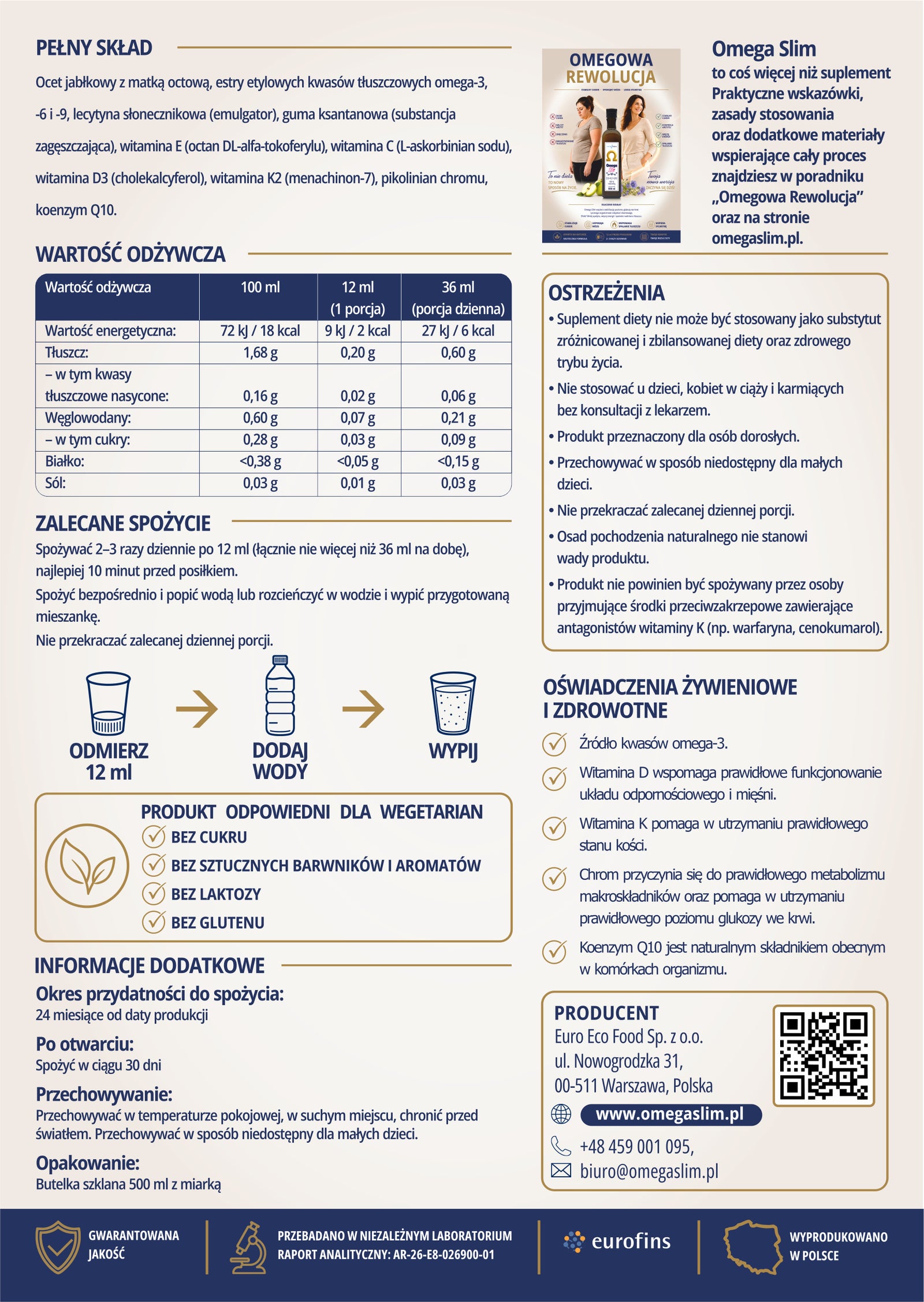Omega Slim – wsparcie środowiska metabolicznego